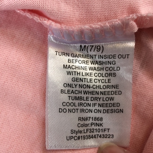 Disney Mickey Mouse DREAMER Short Sleeve T-Shirt Pink Size M - Picture 8 of 9